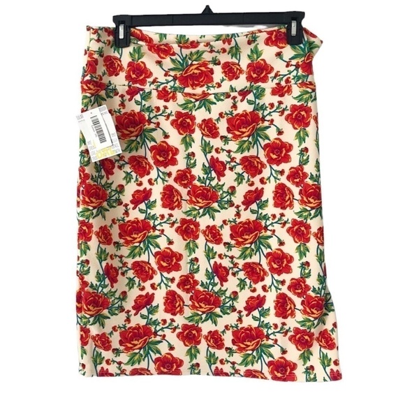 Lularoe New With Tags Cassie Floral Skirt Sz 3XL NWT - Picture 2 of 6